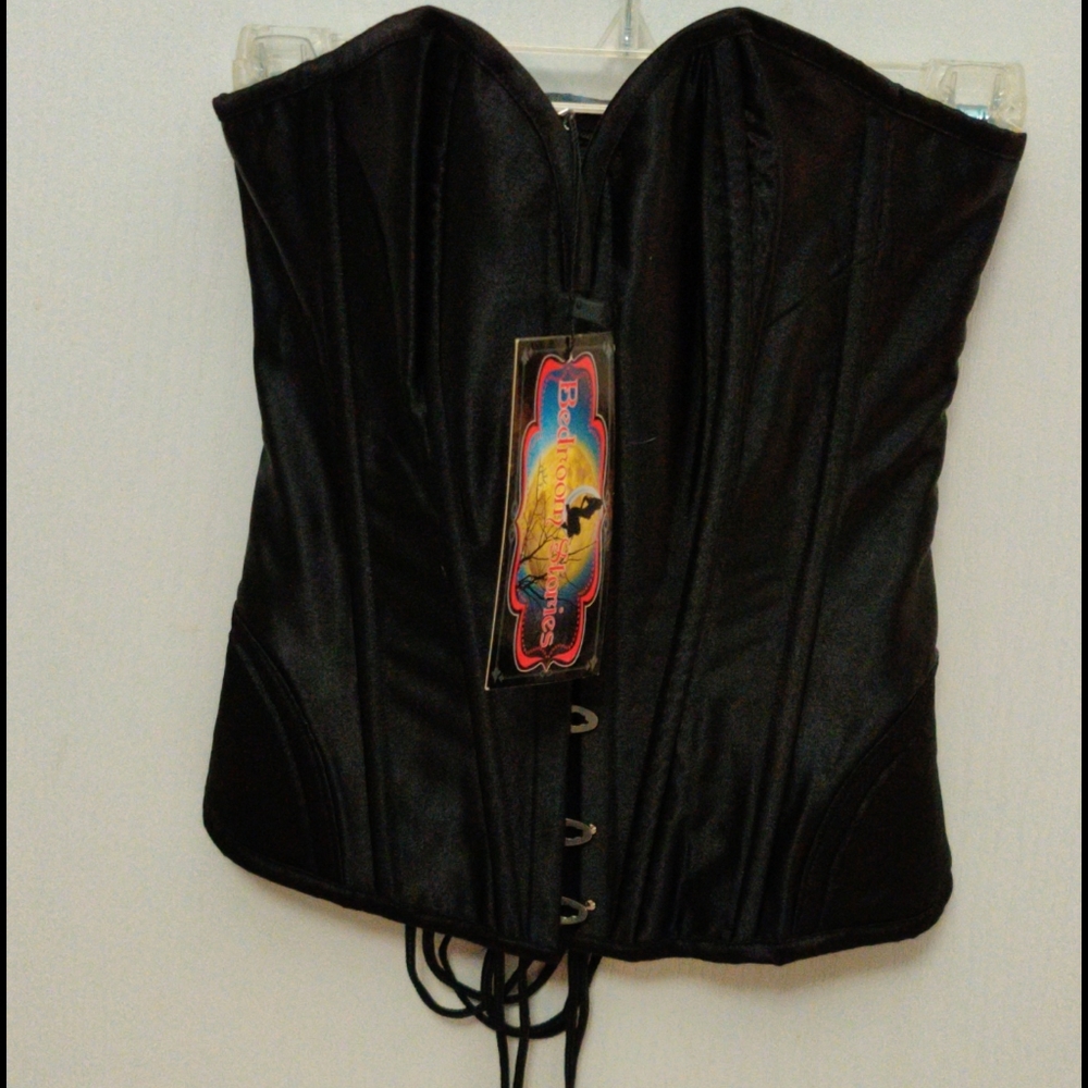 Black Satin corset